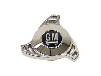 Nova Air Cleaner Cover Wing Nut, Spinner Shape, GM Logo, Chrome, 1967-69