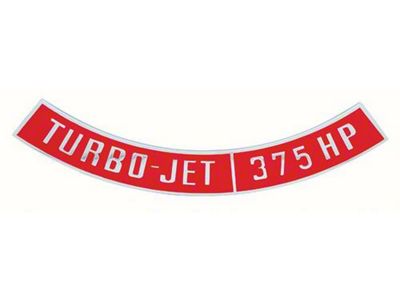 Nova Air Cleaner Emblem, Turbo Jet 375 HP