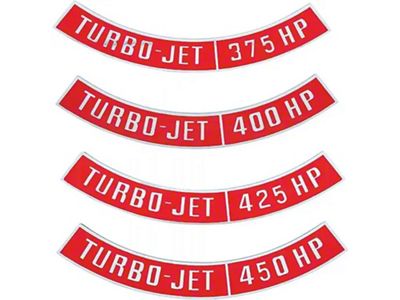 Nova And Chevy II Air Cleaner Emblem, Turbo Jet, 1