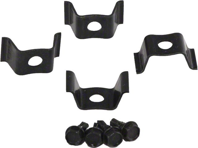 Nova And Chevy II Console Gauge Mounting Clip Set, With Screws, 1968-1974