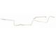 Nova And Chevy II Front To Rear Fuel Line, Two Piece, V8 And L79, 3/8, Steel, 1966-1967