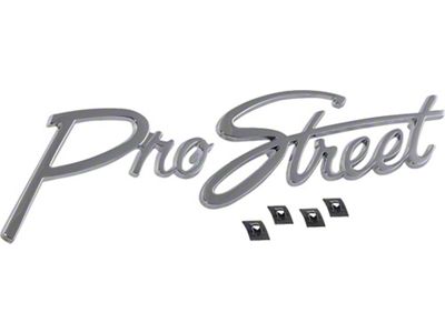 Nova And Chevy II Pro Street Script Emblem, Chrome, 1962-1979