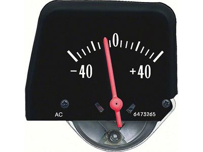 Nova Battery Gauge, Console, Black, 1968-1974