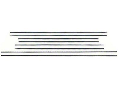 Nova Body Molding Set, Lower, Deluxe, 1968-1974