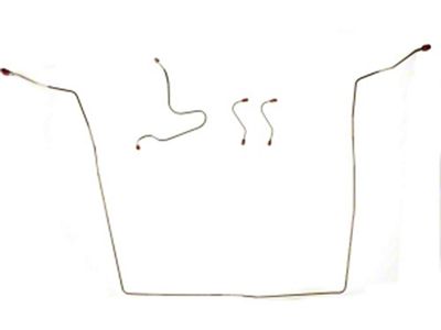 Nova Brake Line Set, Manual Drum in Stainless Steel, 1962-1964