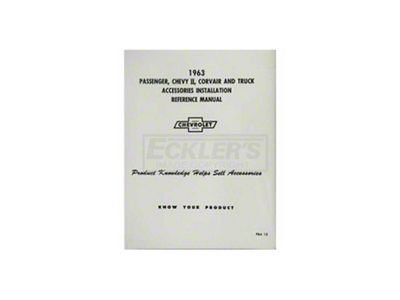 Nova Chevy II Accessories Installation Manual, 1963