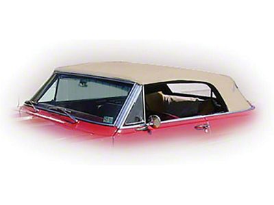 Nova Chevy II Convertible Top With Fixed Plastic Window, Cloth, 1962-1963