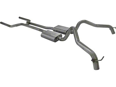 Nova And Chevy II Flowmaster American Thunder Dual Exhaust, Header Back System, Stainless Steel, 1968-1974