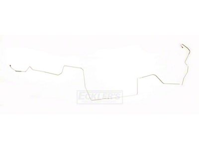Nova & Chevy II Front To Rear Brake Line, Stainless Steel, 1967