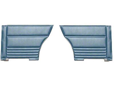 Nova, Chevy II, Non SS, Coupe Rear Door Panels, Vinyl, 1967 (Nova, Sports Coupe, Two-Door)