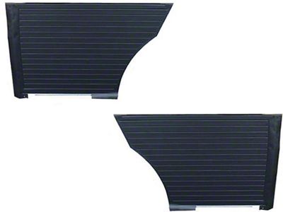 Nova, Chevy II, SS, Coupe Rear Door Panels, Vinyl, 1966 (Nova, Super Sport SS Coupe, Two-Door)