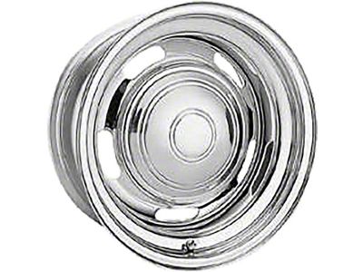 Nova Chrome Rally Wheel, 15 x 8, With 4-1/4'' Backspacing, 1967-1974