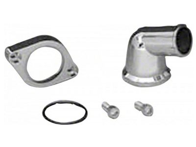 Nova Chrome Thermostat Housing, 15 degree Swivel, 1967-86