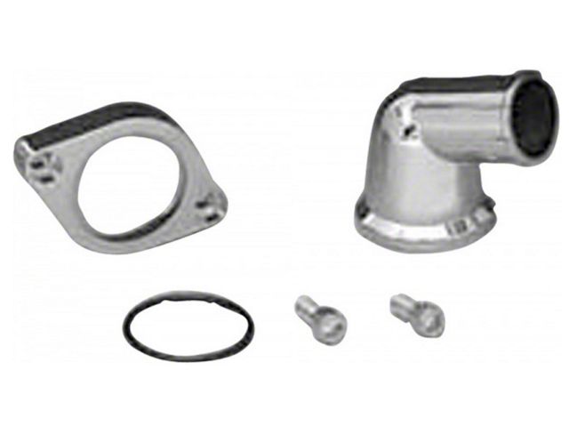 Nova Chrome Thermostat Housing, 15 degree Swivel, 1967-86