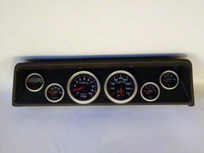 Nova Classic Dash Complete Six Gauge Panel With Sport Comp Autometer Gauges, 1966-1967