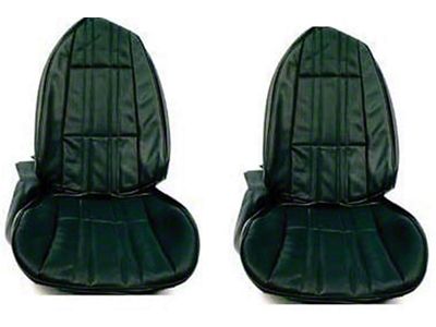 Nova, Custom Front Bucket Seat Covers, Vinyl, 1977-1978