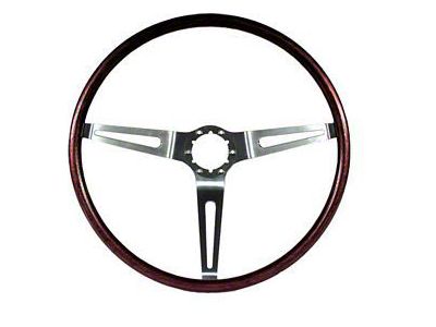 Nova Deluxe Wood Steering Wheel, Rosewood, 1969