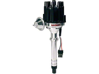 Nova Distributor, V8, Billet Aluminum, Ignitor II Electronic, Flame-Thrower, PerTronix, 1964-1983