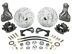 Drop Spindle Kit, Front, With Drop Spindles, For 14 Wheels (64-67 Chevy II)