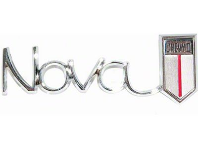 Nova Emblem, Quarter Panel, Show Quality 1966-1967