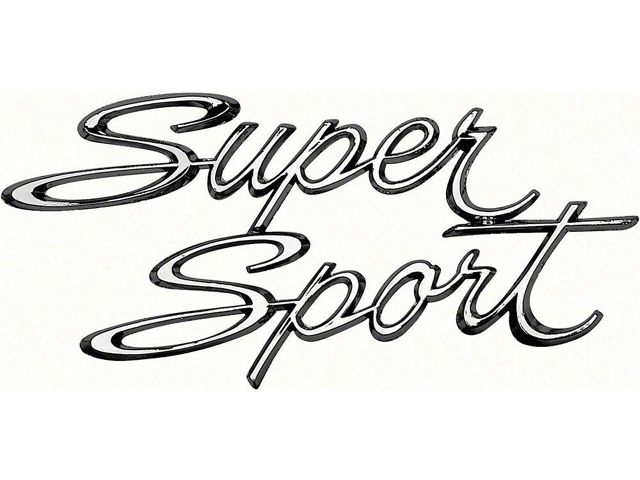 Nova Emblem, Quarter Panel, Super Sport, Show Quality 1966-1967 (Nova, Super Sport SS Coupe, Two-Door)