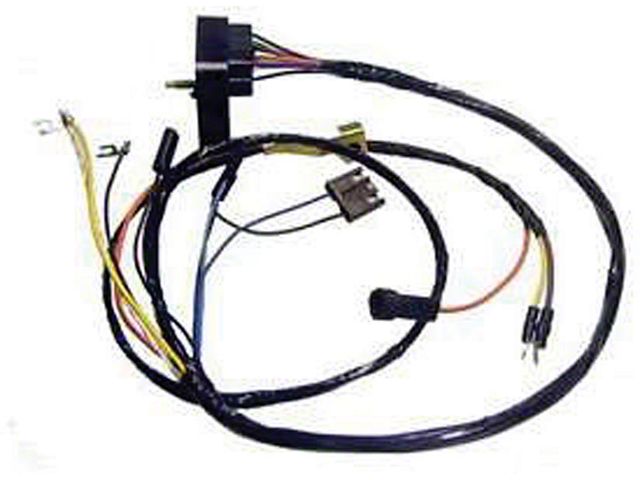 Nova Engine Wiring Harness, V8, HEI, With Factory Gauges And Carb. Idle Stop Solenoid , 1969