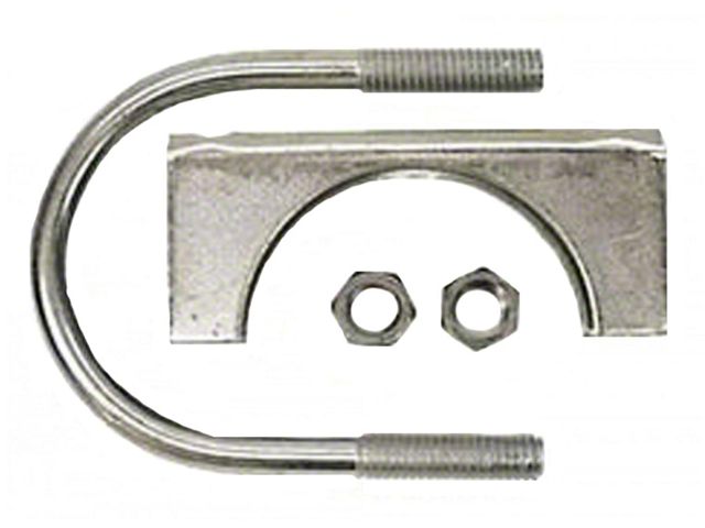 Nova Exhaust Muffler Clamp, Stainless Steel, 2, 1967-79