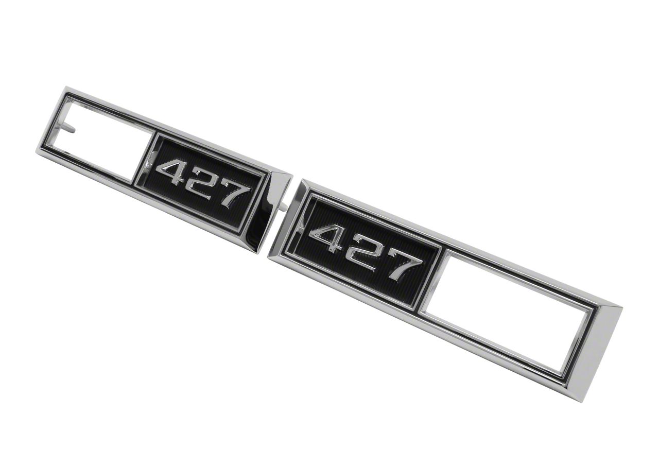 1968 CHEVROLET ナンバープレートフレーム nova-fender-emblems-427-1968-