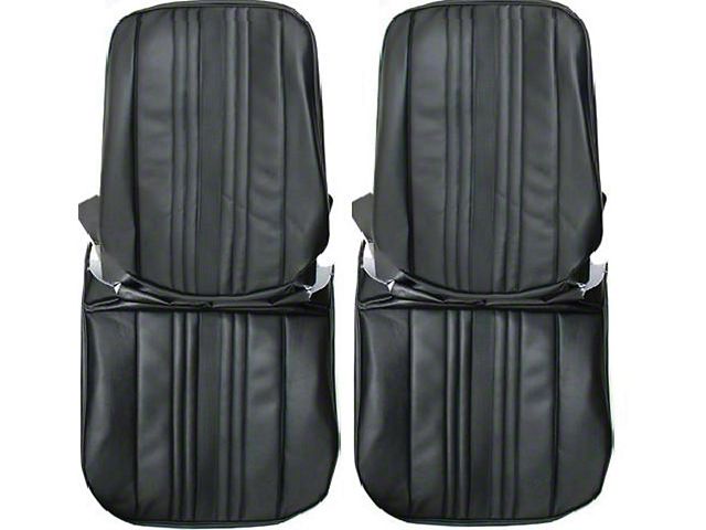 Nova, Front Bucket Seat Covers, Vinyl, SS, Custom, 1969-1971 (Nova, Super Sport SS Coupe, Two-Door)