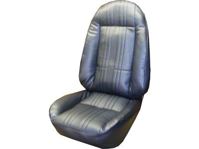 Nova, Front Bucket Seat Covers, Vinyl, SS, Ralley, 1972 (Nova, Super Sport SS Coupe, Two-Door)