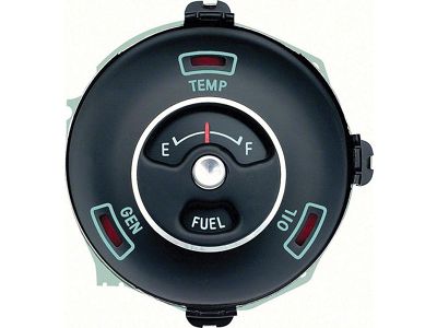 Nova Fuel Gauge, Standard, With Warning Lights, 1963-1964