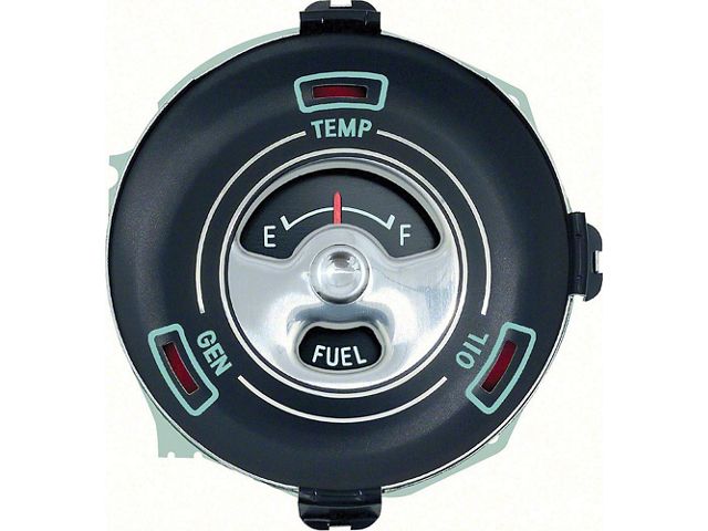 Nova Fuel Gauge, Standard, With Warning Lights, 1965