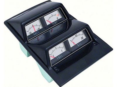 Nova Gauge Assembly, Console, Silver, 1968-1974