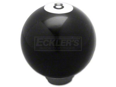 Nova Gear Shift Knob, Black 8 Ball, 1967-2002