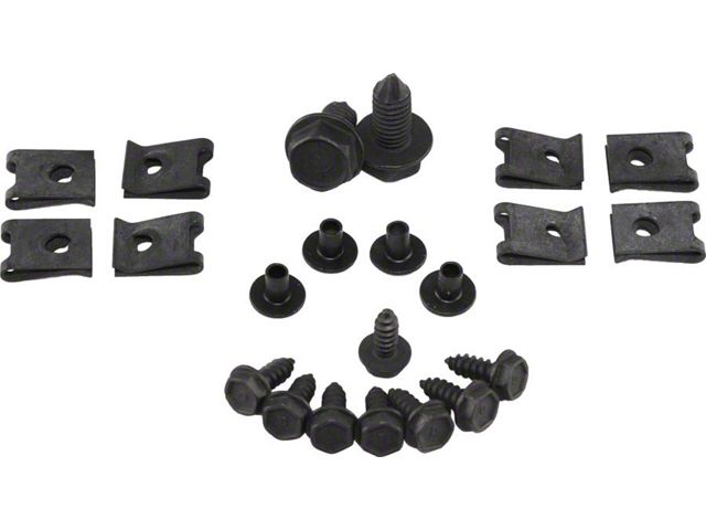 Nova Grille Fastener Kit, Standard And Super Sport, 1968-1969