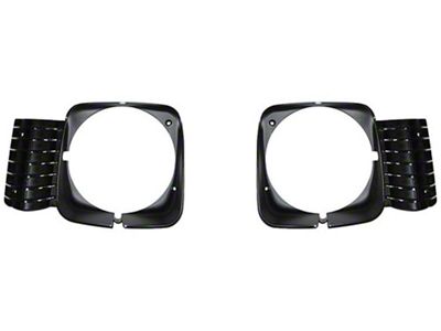 Nova Headlamp Bezels, Pair, 1969-1972