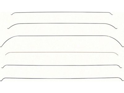 Nova Headliner Bows, 2 Door Sedan, 1965 (Chevy II, Sedan, Two-Door)