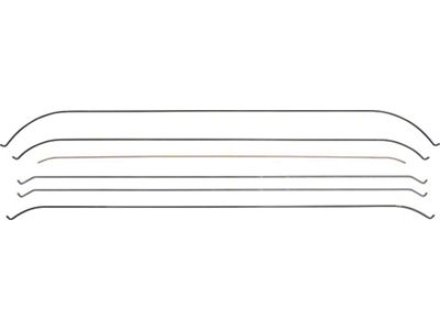 Nova Headliner Bows, Sedan, 2 Door, 1966-1967 (Chevy II 100, Sedan, Two-Door)