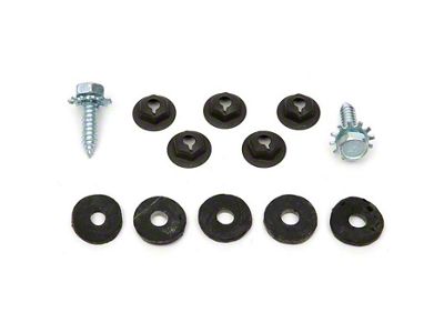 Nova Heater Box To Firewall Fasteners, 1965-1972