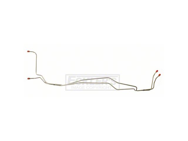 Nova And Chevy II Transmission Cooler Lines, Powerglide WithEight Inch Span Cooler, 350ci And 400ci, Steel, 1968-1972