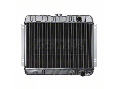 Nova And Chevy II US Radiator, Copper And Brass, Standard Duty, For Cars With V8, Automatic Transmission And Without Factory Air Conditioning, Four Row, 1963-1965