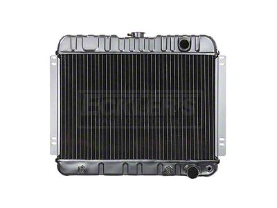 Nova And Chevy II US Radiator, Copper And Brass, Standard Duty, For Cars With V8, Automatic Transmission And Factory Air Conditioning, Three Row, 1963-1965