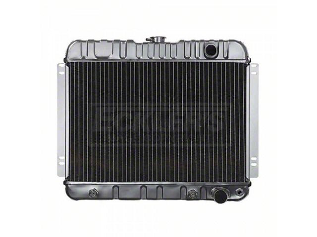Nova And Chevy II US Radiator, Copper And Brass, Standard Duty, For Cars With V8, Automatic Transmission And Without Factory Air Conditioning, Two Row, 1963-1965