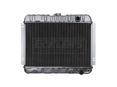 US Radiator, Copper And Brass, Standard Duty, For Cars With V8, Manual Transmission And Factory Air Conditioning, Four Row (63-65 Chevy II)