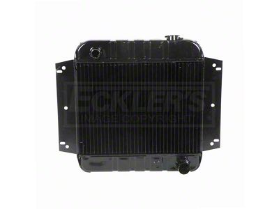 Nova And Chevy II US Radiator, Copper And Brass Standard Duty, Three Row, 153CI L4 Engine And Automatic Transmission, 1962-1970