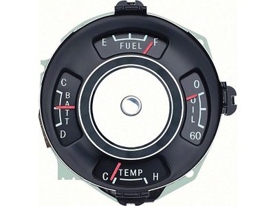 Nova Instrument Cluster, Four Gauge, Super Sport, 1965 (Nova, Super Sport SS Coupe, Two-Door)