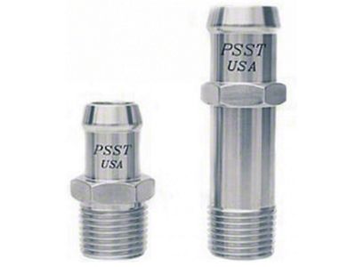 Nova Intake & Water Pump Heater Hose Fittings, Stainless Steel, With Hex Head, 1967-02