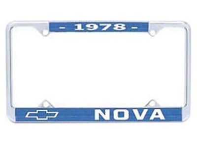 Nova License Frame, 1978