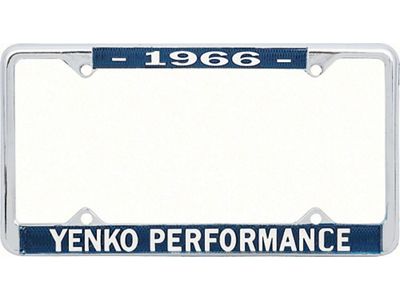 Nova License Frame, Yenko, 1966