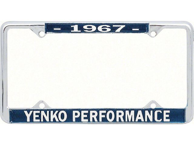 Nova License Frame, Yenko, 1967